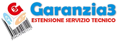 Logo Garanzia 3 con testo estensione servizio tecnico che spiega come funziona Garanzia 3