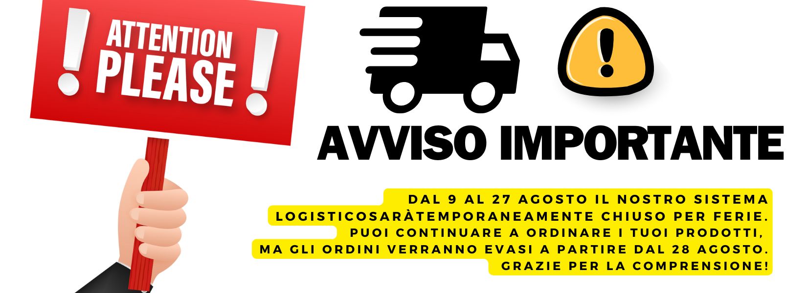 Avviso Importante Deshop