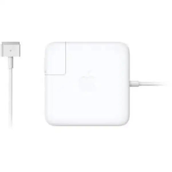 Alimentatore Apple MagSafe bianco per MacBook con connettore magnetico a innesto e cavo compatto