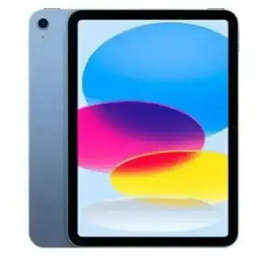 Apple iPad tablet sottile blu con display grande fotocamera posteriore singola per multimedia e studio