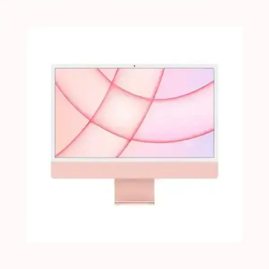 Computer Apple All-in-One con design rosa e schermo ampio per uso domestico e professionale