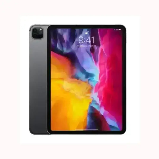 Tablet Apple con schermo colorato vibrante e design moderno con doppia fotocamera posteriore