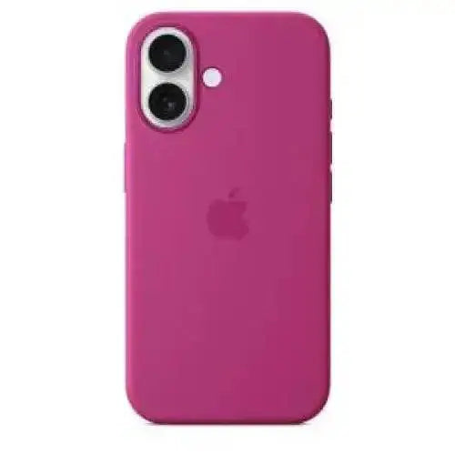 Apple iphone 16 silicone case magsafe fucsia myy53zm/a - accessori