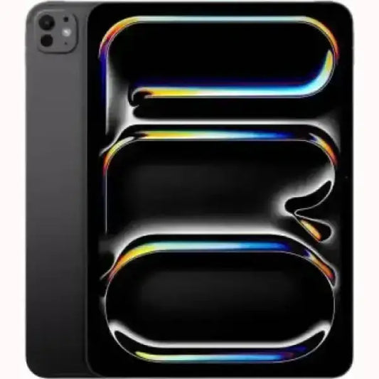 Tablet Apple con display luminoso e doppia fotocamera posteriore in colore nero elegante