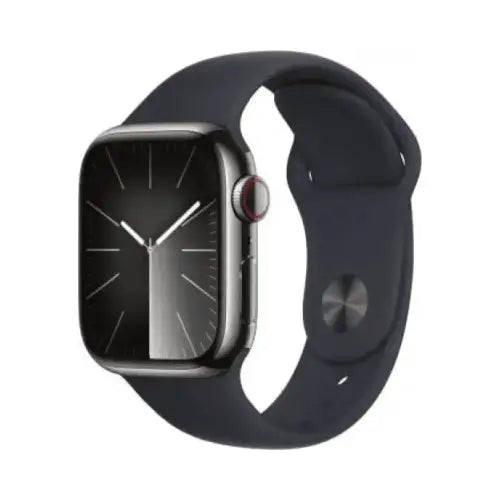 Apple Watch Serie9 Cell 41mm Steel Graphite Sport Bamd MidNight S/M MRJ83QL/A - Smartwatch - TecnoRoyal
