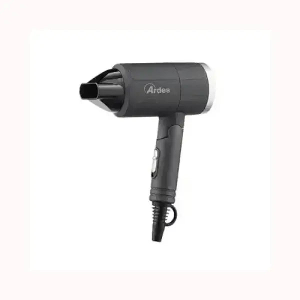 Sèche-cheveux compact noir Ardes avec buse concentratrice pour un séchage précis