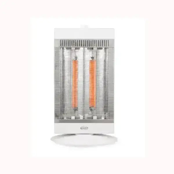 Termoventilatore Argo Argoclima bianco con doppia resistenza riscaldante e griglia di protezione