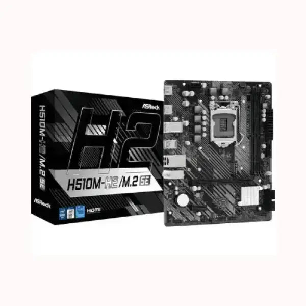 Scheda madre ASROCK H510M-H2 con supporto M.2 e connettività HDMI nera