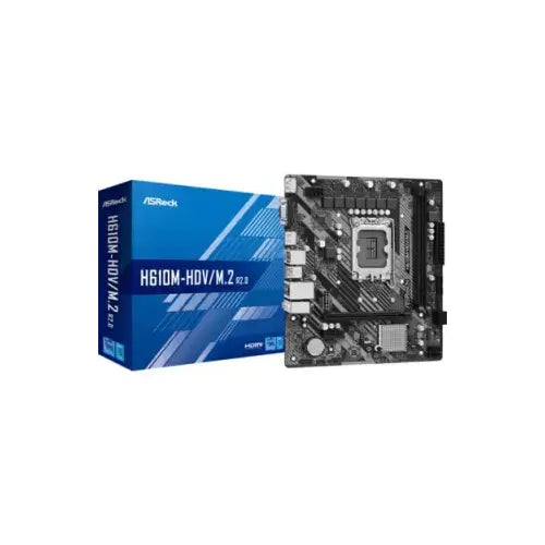 ASROCK MB 1700 12/13/14°GEN. H610M-HDV/M.2 R2.0 2xDDR4 4xSATA VGA/HDMI - Schede madri - TecnoRoyal