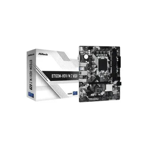 ASROCK MB 1700 12/13°GEN. B760M-HDV/M.2 2xDDR4 4xSATA M.2 VGA/HDMI/DP - Schede madri - TecnoRoyal