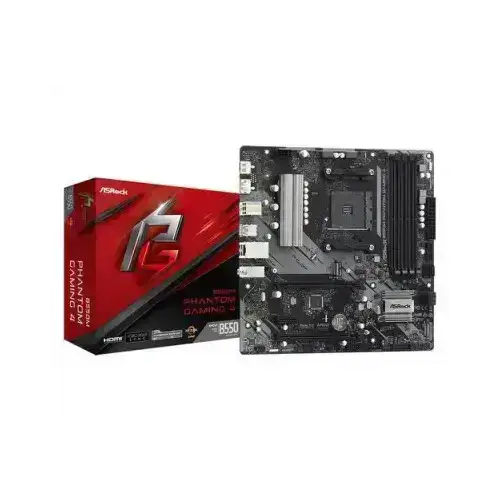 ASROCK MB AM4 B550M PHANTOM GAMING 4 4xDDR4 4xSATA M.2 RAID HDMI/DP Schede madri