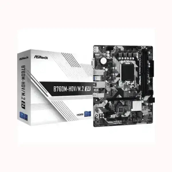 Scheda madre ASROCK B76OM-HDV M.2 con supporto HDMI e design compatto