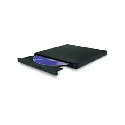 Masterizzatore LG GP57EB40 nero con vassoio aperto e disco blu inserito
