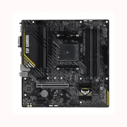 Scheda madre ASUS TUF Gaming nera con slot RAM e supporto per processori AMD