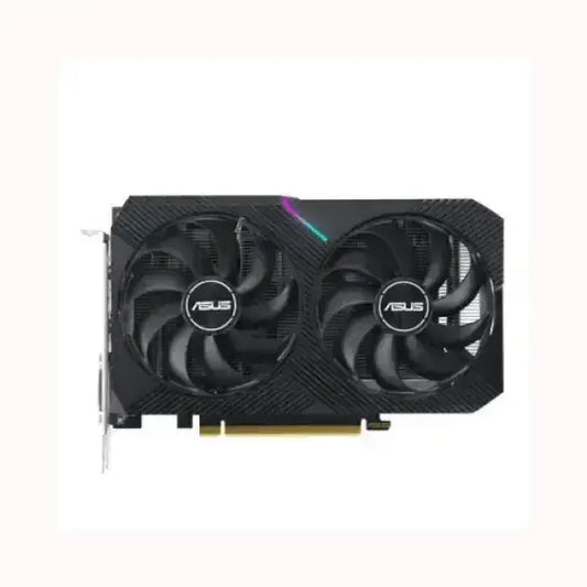 Scheda video ASUS con doppia ventola di raffreddamento nera per prestazioni elevate nel gaming