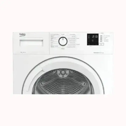 Asciugatrice BEKO bianca con controllo digitale e manopola per programmi di asciugatura