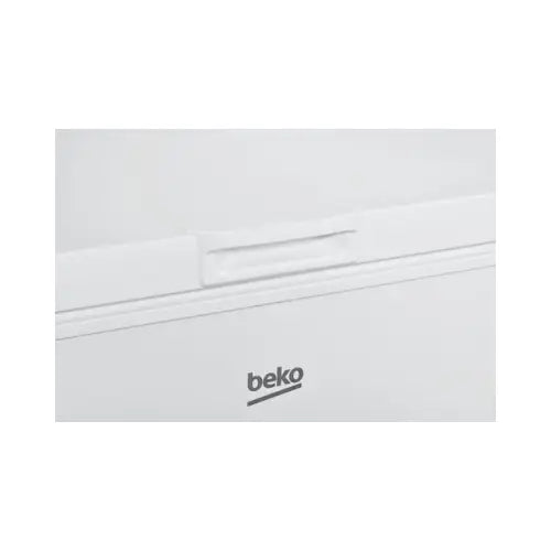 Congelatore Beko bianco con design a coperchio e maniglia ergonomica