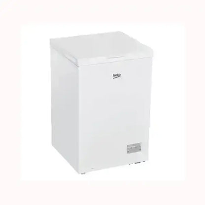 Congelatore a pozzetto Beko bianco con design compatto per conservazione alimenti