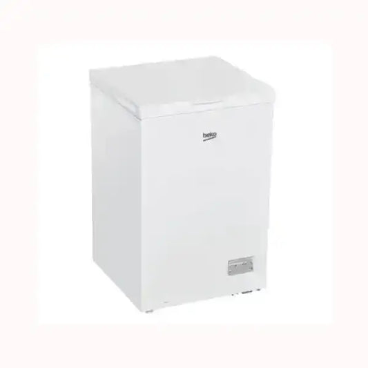 Congelatore a pozzetto Beko bianco con design compatto per conservazione alimenti