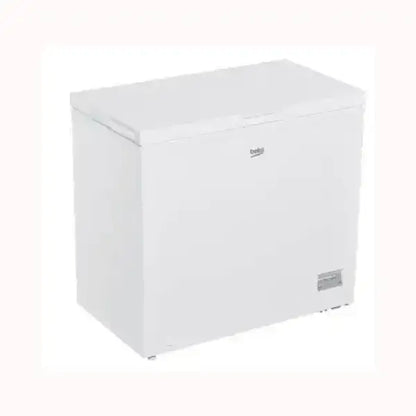 Congelatore a pozzetto Beko bianco con ampio spazio per conservazione alimenti
