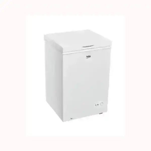 Congelatore a pozzetto Beko bianco compatto con apertura dall'alto e controllo temperatura