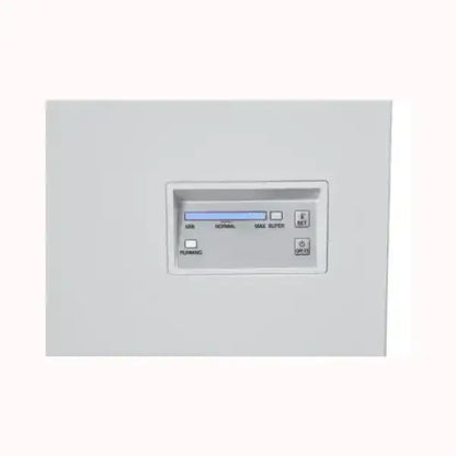 Pannello di controllo digitale del congelatore a pozzetto Beko con impostazioni di temperatura e modalità