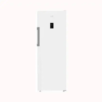 Beko congelatore verticale bianco con maniglia laterale e display nero frontale