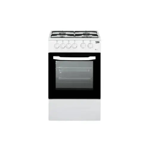 BEKO CUCINA A GAS 4 BRUCIATORI FORNO ELETT.54LT 50x50 BIANCO CSS42014FW - Cucine - TecnoRoyal