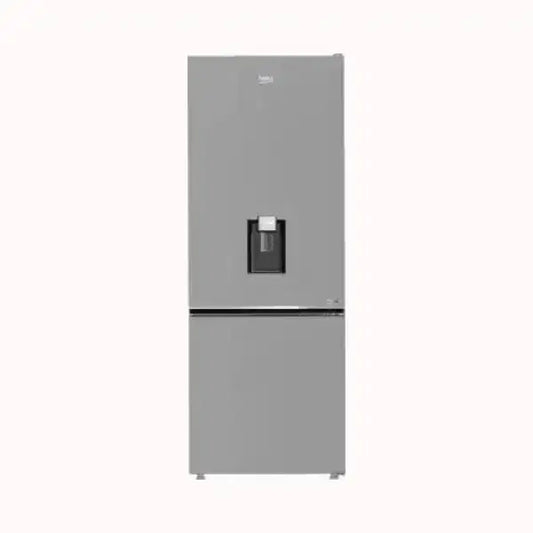 Frigorifero BEKO grigio con erogatore acqua e congelatore inferiore design moderno