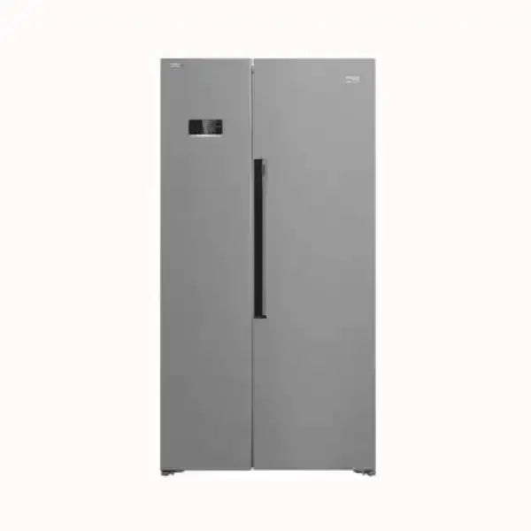 Frigorifero BEKO side by side in acciaio inox con display digitale e maniglia nera