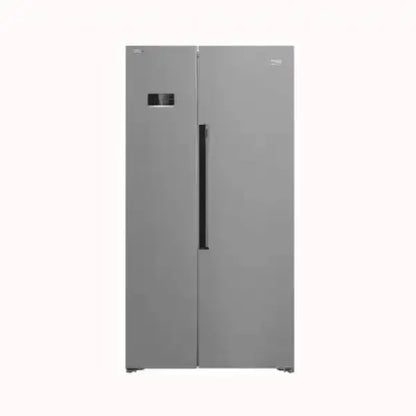 Frigorifero BEKO side by side in acciaio inox con display digitale e maniglia nera