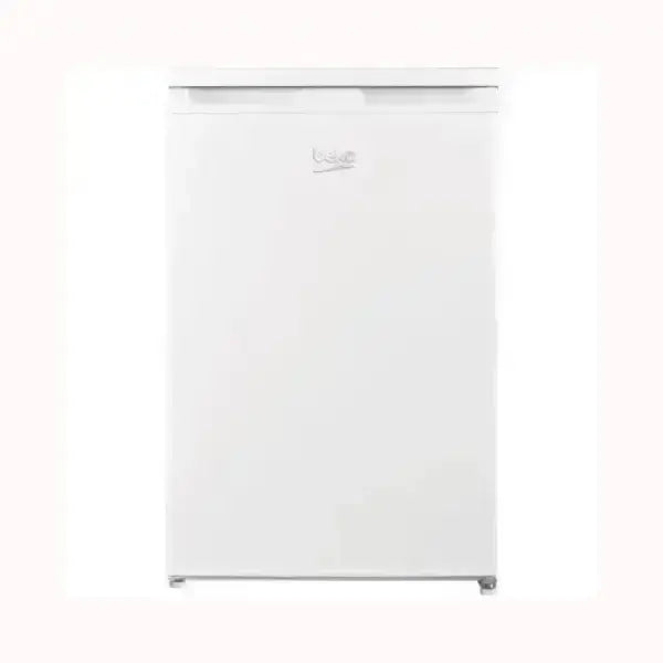 Frigorifero Beko bianco compatto con design essenziale e logo Beko sulla porta