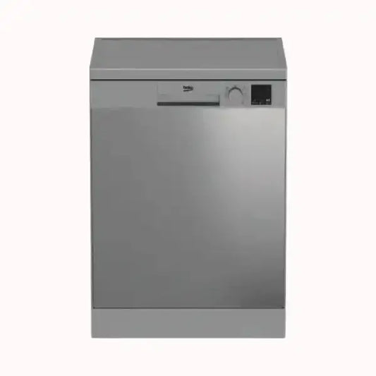 Lave-vaisselle Beko en acier inoxydable avec panneau de commande numérique et bouton