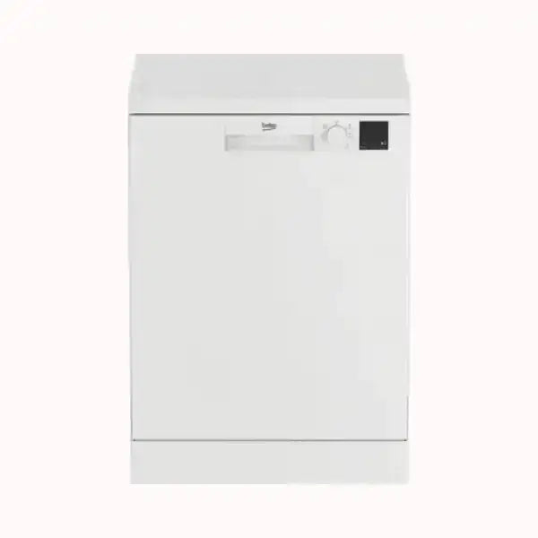 Lavastoviglie Beko bianca con pannello di controllo semplice e maniglia integrata