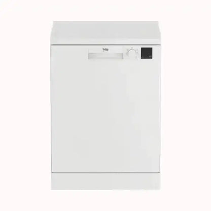 Lavastoviglie Beko bianca con pannello di controllo semplice e maniglia integrata
