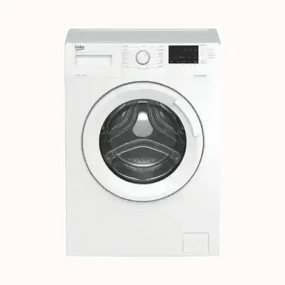 Beko lavatrice bianca a carica frontale con display digitale e selettore rotativo