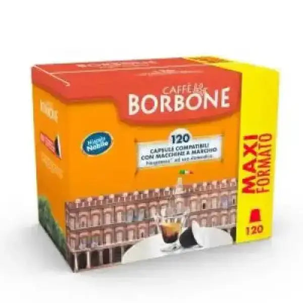 Capsules Borbone compatibles avec les machines Nespresso, maxi pack de 120 capsules