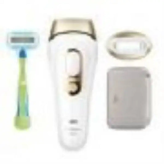 Braun Epilatore bianco con accessori per la depilazione e rasatura delicata