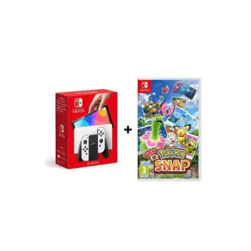 BUNDLE NINTENDO SWITCH CONSOLE OLED BIANCA + GIOCO POKEMON SNAP - Nintendo - TecnoRoyal