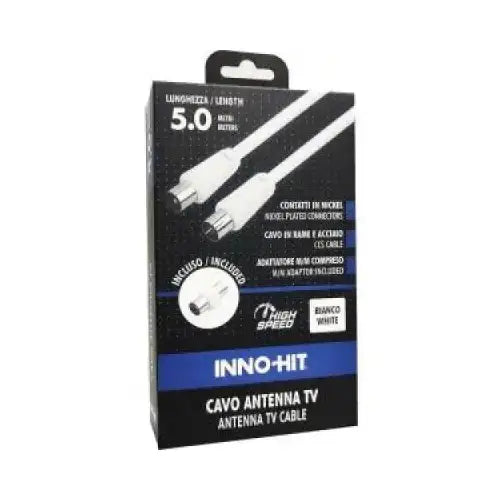 Inno-Hit Cavo Antenna M/F 5m Bianco - Accessori TV - TecnoRoyal