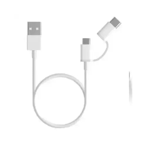 Xiaomi Cavo Mi 2 in 1 da USB a microUSB/Type-C 1m White Xiaomi