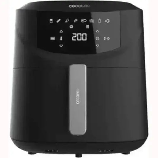 Friggitrice ad aria nera Cecotec con display digitale e controllo temperatura fino a 200 gradi