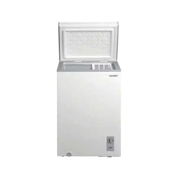 Congelatore verticale Comfee bianco con apertura a coperchio e controllo temperatura regolabile