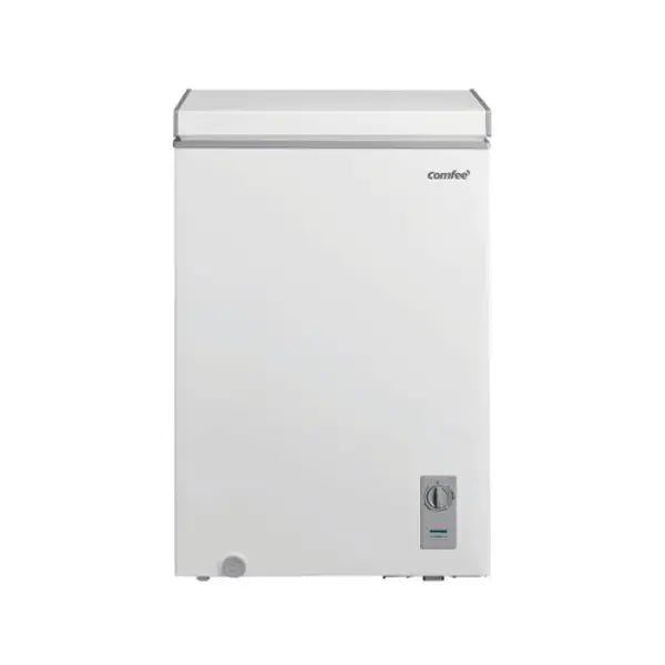 Congelatore Comfee bianco compatto con termostato regolabile e design salvaspazio