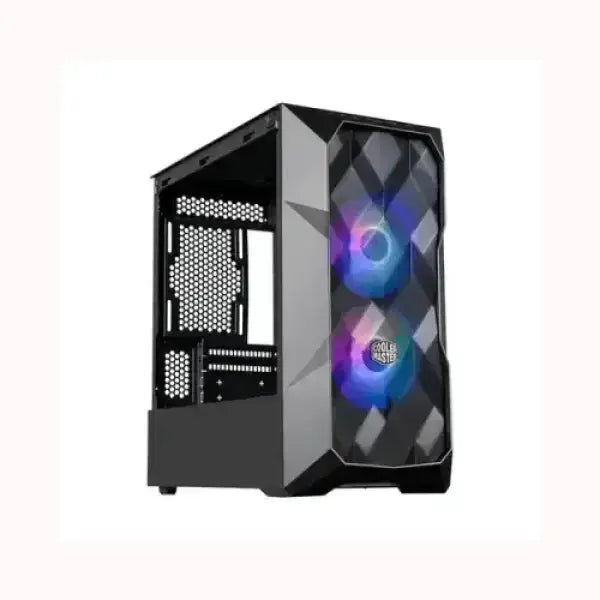 Case per PC COOLER MASTER con ventilatori RGB e design frontale trasparente a forma di diamante