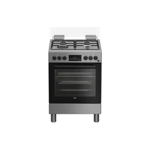 BEKO CUCINA A GAS 4 BRUCI.FORNOELET.VENT.66LT 60x60 INOX FBE62310GX Beko