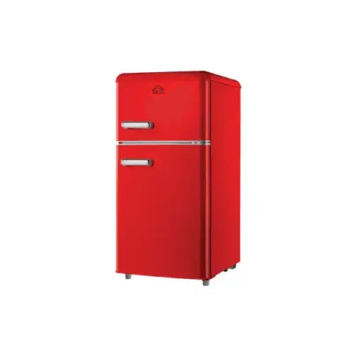 DCG FRIGO DOPPIA PORTA LINEA RETRO' 100LT E ROSSO MF100RCDP - Frigoriferi - TecnoRoyal