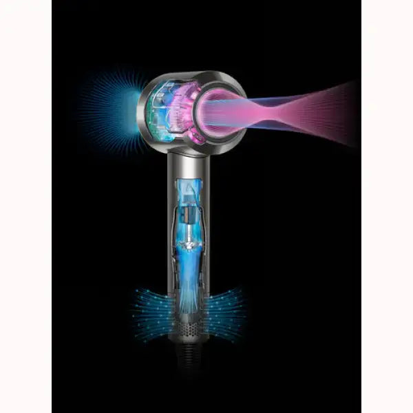 Asciugacapelli Dyson con design innovativo e tecnologia avanzata per asciugatura efficiente