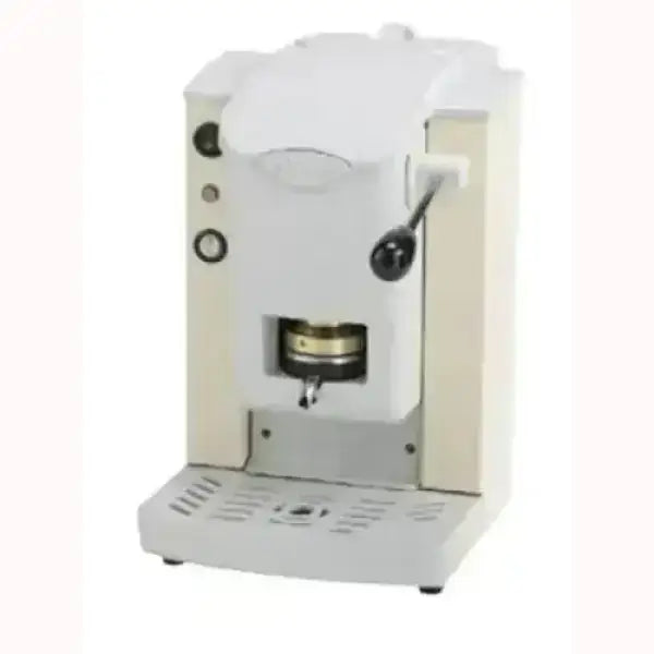 Macchina da caffè FABER bianca con leva manuale e design compatto per uso domestico