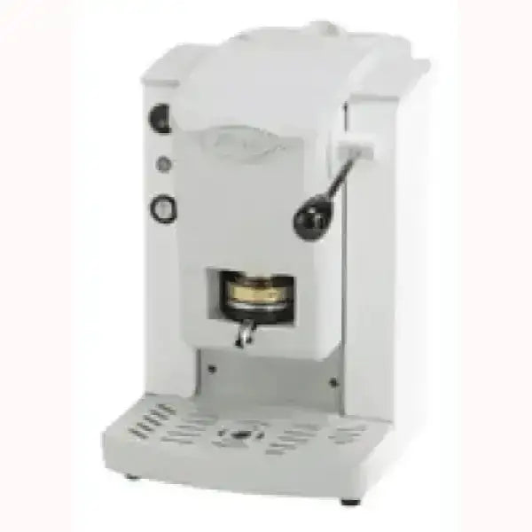 Macchina da caffè FABER bianca compatta con leva e dispenser per espresso